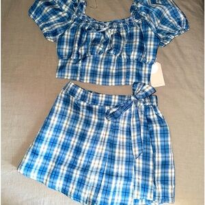 Plaid “Clueless” Skort Set